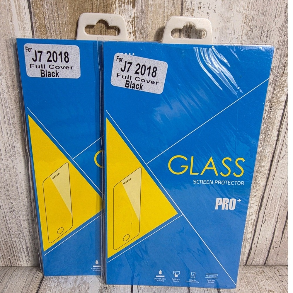 Samsung Galaxy J7 2018 Tempered Glass Screen Protector Full Cover Black 9H 0.3mm